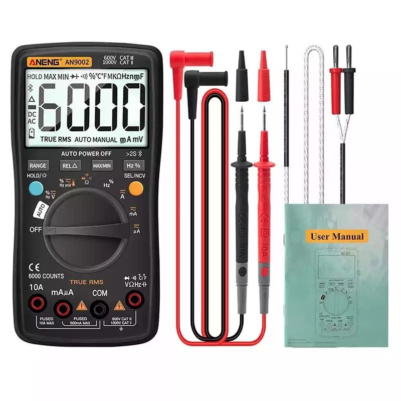 Đồng hồ vạn năng kỹ thuật số ANENG AN9002 kết nối điện thoại qua Bluetooth cao cấp