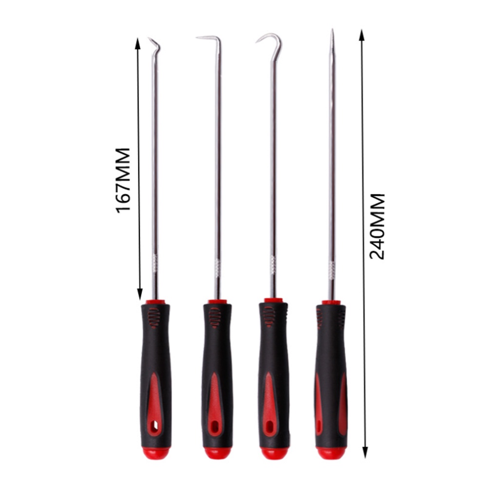 Bộ 4 mảnh Con dấu dầu Tuốc nơ vít Móc Vòng đệm Loại bỏ Vòng đệm Công cụ Loại bỏ Vòng đệm