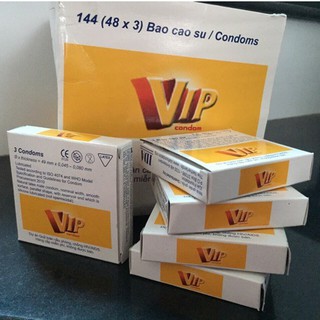 Bao cao su Vip trắng giá rẻ  Hộp 3 chiếc