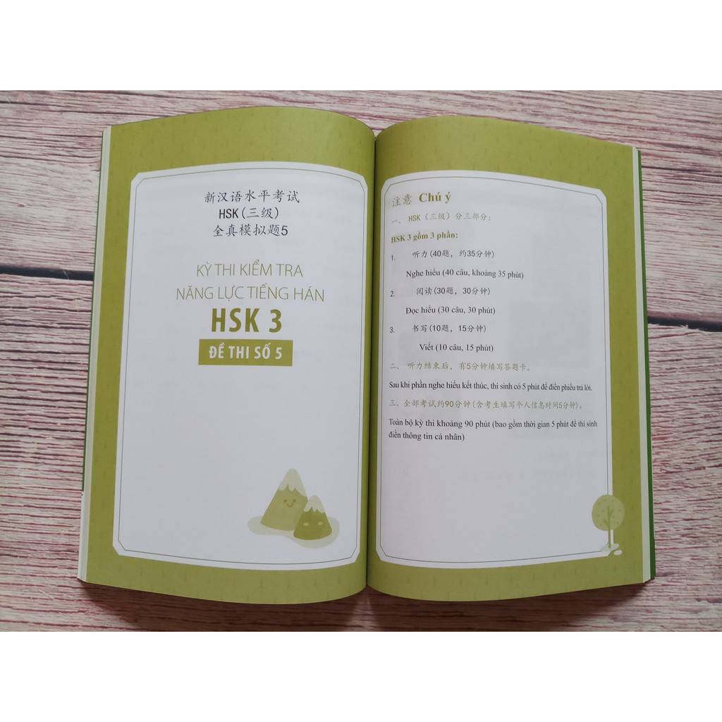 Sách - Bộ Đề Luyện Thi Năng Lực Hán Ngữ HSK 3 - Tuyển Tập Đề Thi Mẫu Tặng Post Card Danh Ngôn