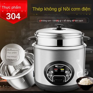 ❒Nồi cơm điện xác thực bán cầu bằng thép không gỉ 304 2-3-4 người mini đa chức năng 2L loại cũ gia dụng 5L