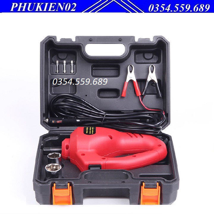 Bộ dụng Máy Tháo ốc ra lốp - Máy bắn Ốc chạy điện 12v xe hơi