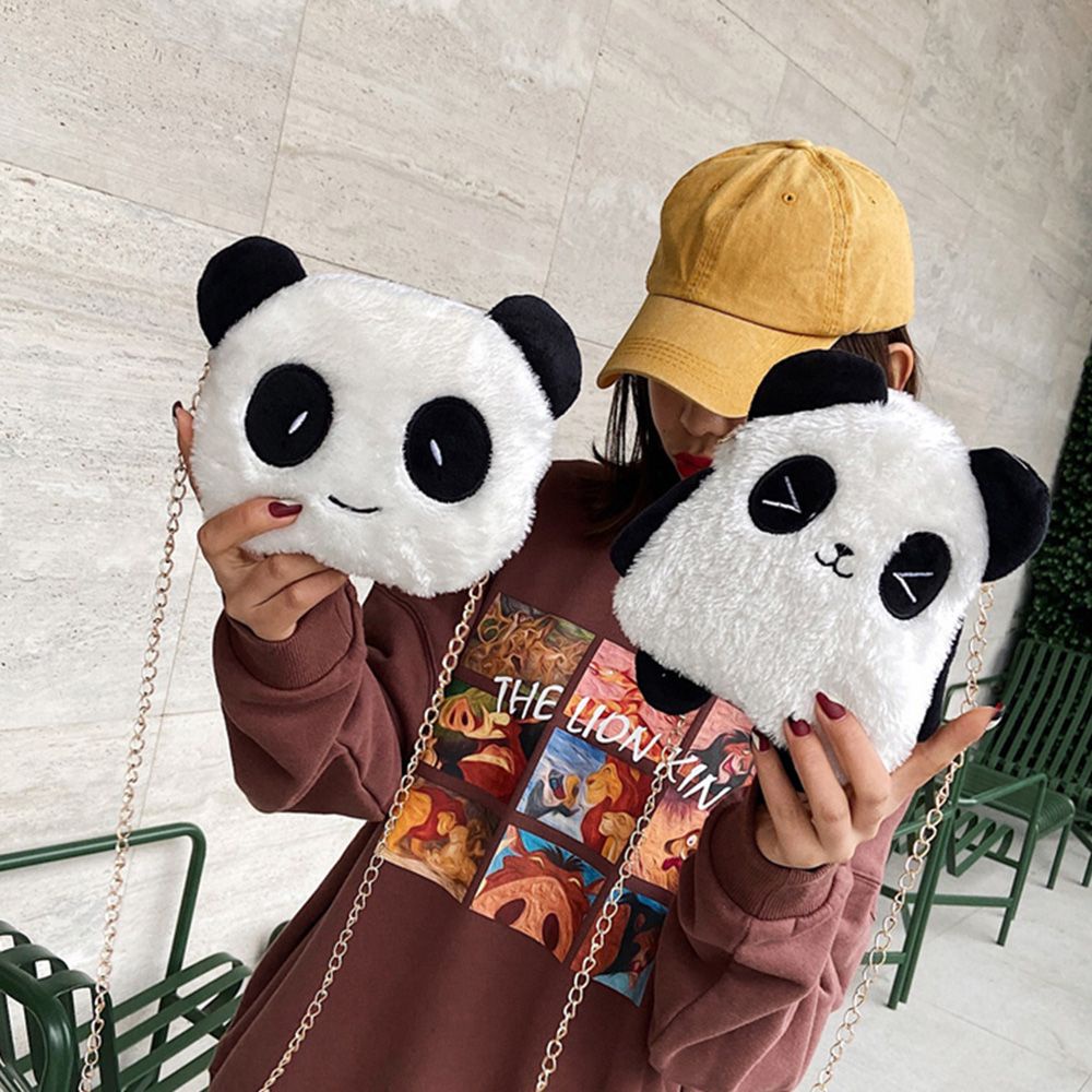 Túi đeo chéo hình gấu trúc dễ thương thời trang