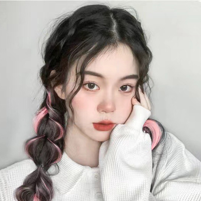 Tóc Giả Thắt Bím Đuôi Ngựa Bằng Sợi Tổng Hợp Co Giãn Cao Tự Nhiên Cho Nữ
