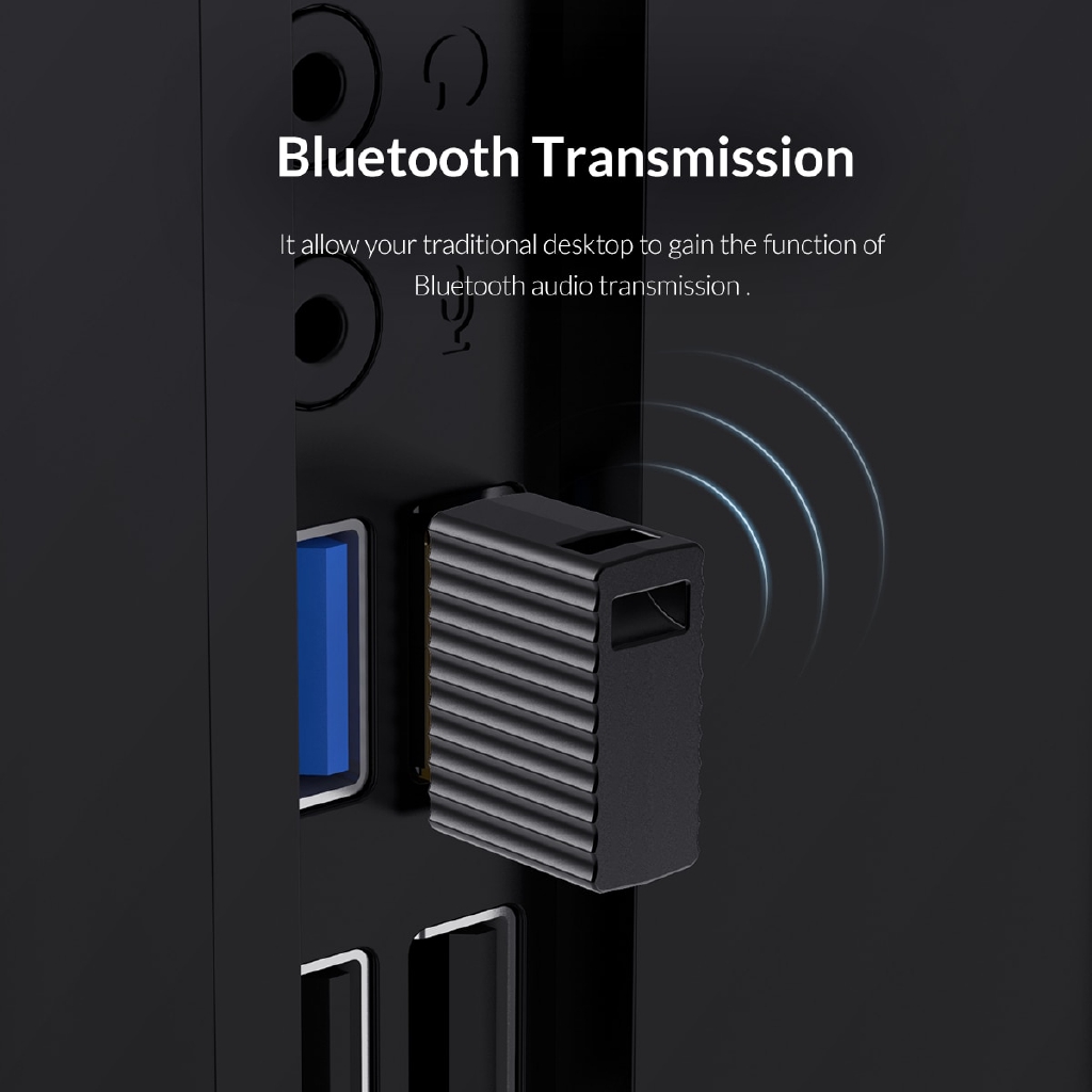 Thiết Bị Nhận Tín Hiệu Âm Thanh Bluetooth 4.2 + EDR ORICO Cho Máy Tính Bàn Laptop