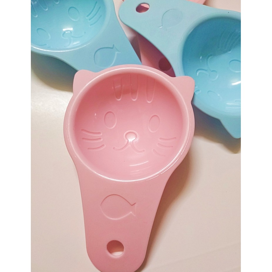 Muỗng lấy đồ ăn cho mèo siêu đáng yêu - 2 Màu pastel siêu đẹp