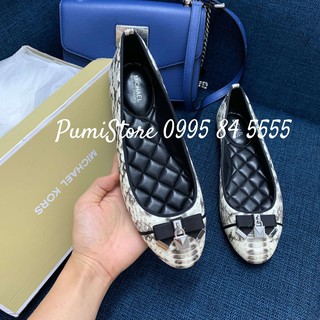 Giày Michael Kors Alice Ballet Natural Snake