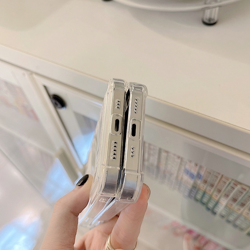 Ốp Điện Thoại Màu Hồng Họa Tiết Dâu Tây Cho Iphone 14promax / 13mini 11 / 12pro 678Plus / xsmax / xr