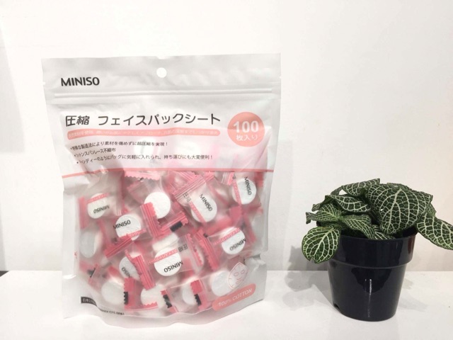 Mặt nạ nén miniso 100 viên