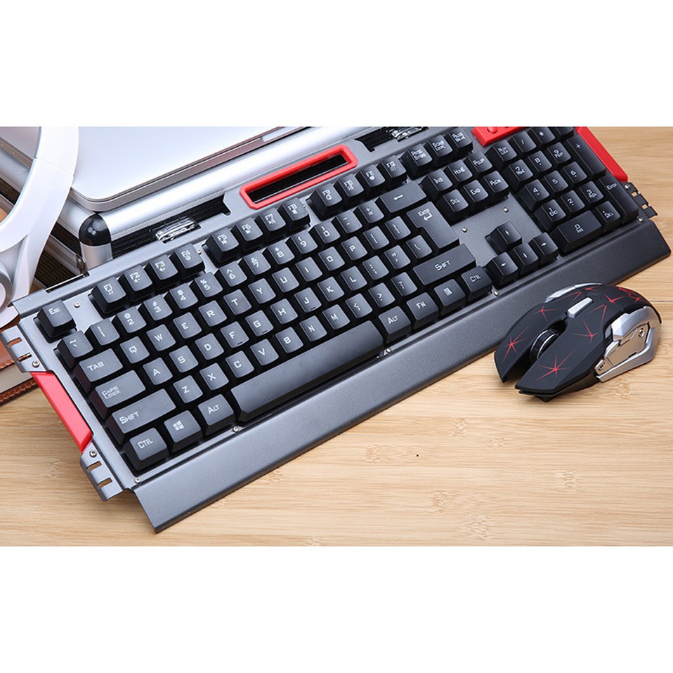 Bộ Bàn Phím Giả Cơ Gaming và Chuột Chơi Game Kim Loại HK-050 Cho Máy Tính Để Bàn PC Laptop