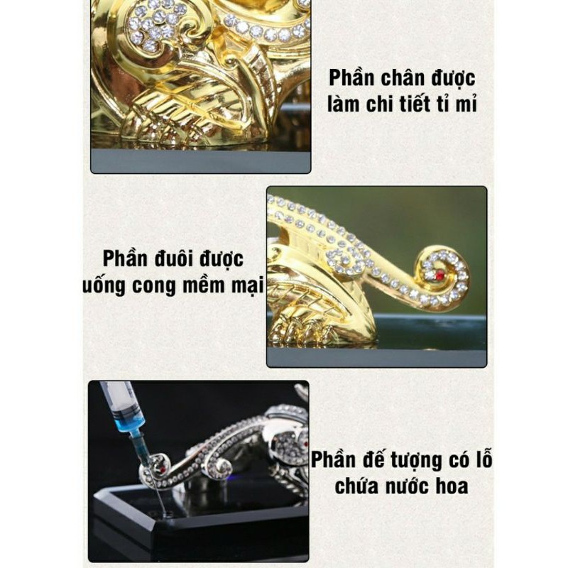 Tượng Tỳ Hưu Phong Thủy Kiêm Bình Đựng Nước Hoa Trang Trí Taplo Xe Hơi