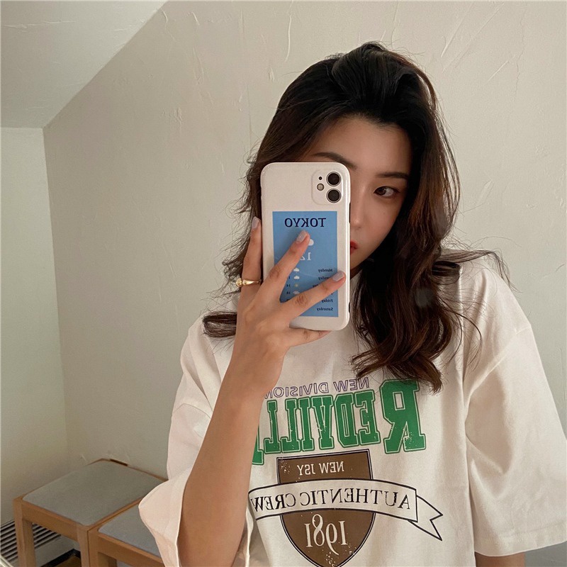 Áo phông 3158 nữ form rộng chất dày cotton khô quảng châu REDYILLE 1981 NH8