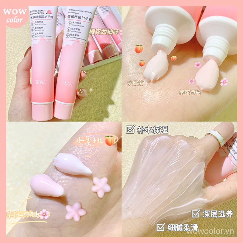 [Hàng mới về] Kem dưỡng da tay chiết xuất từ thực vật hoa anh đào và bưởi dưỡng ẩm chống khô da 90g
