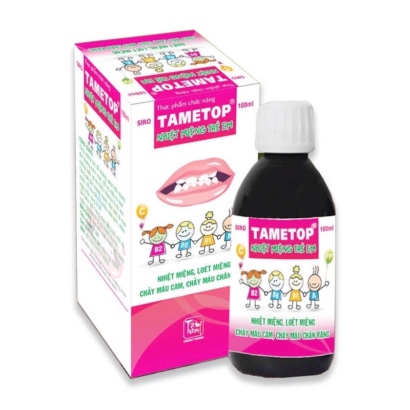 Tametop siro - Xoá tan nỗi lo Bé nhiệt miệng