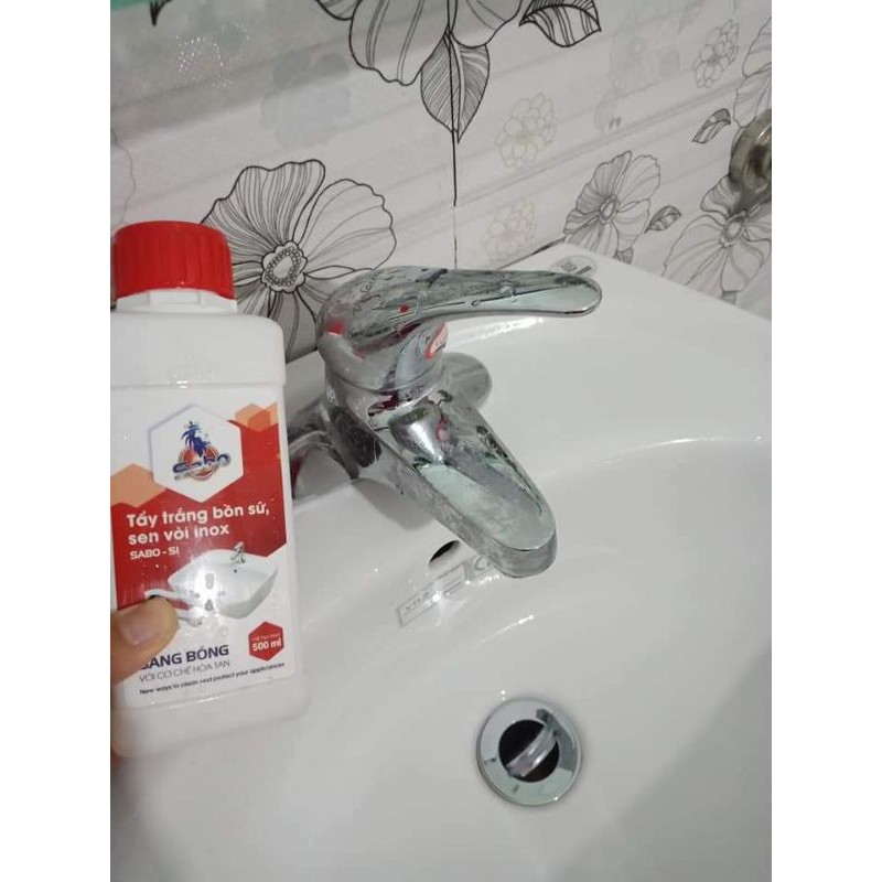 Tẩy trắng bồn sứ, sen vòi inox lâu năm