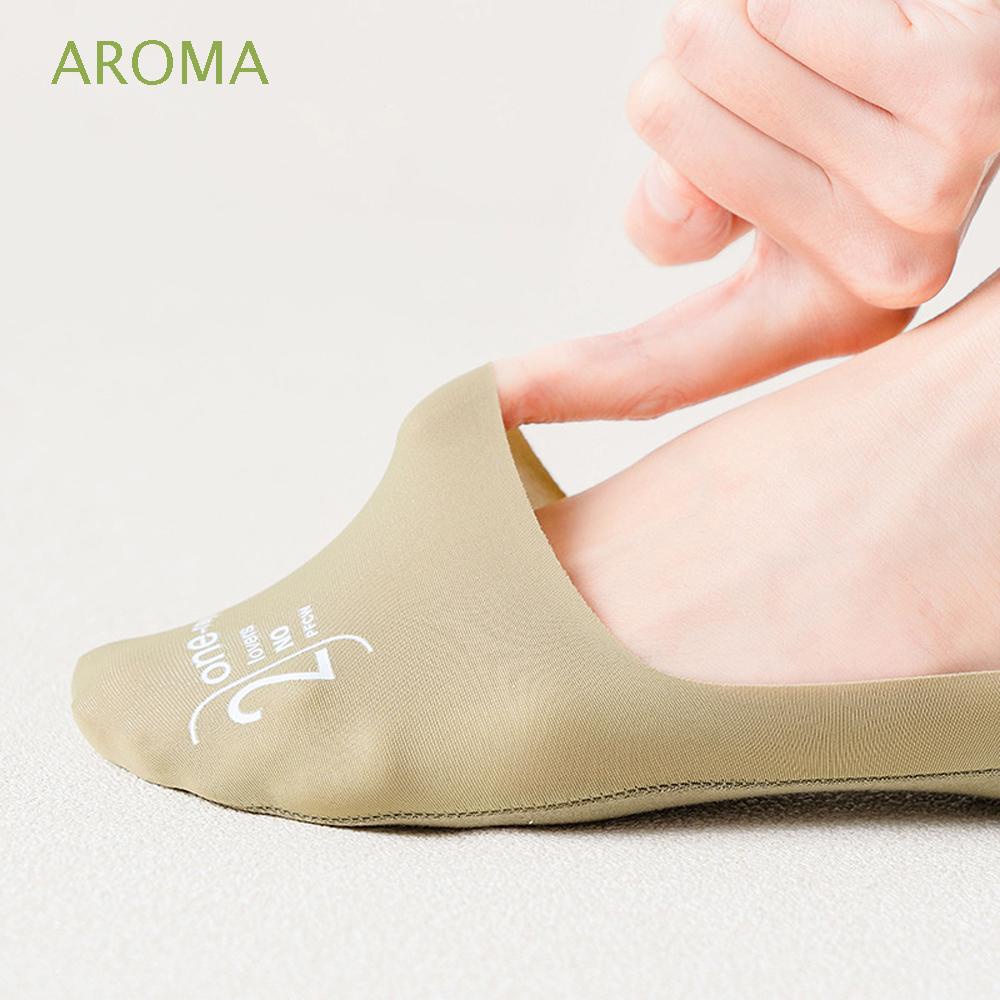 Vớ Lụa Lạnh Mỏng Màu Trơn Không Trượt Thoáng Khí Thoải Mái Phong Cách Hàn Quốc Cho Nữ