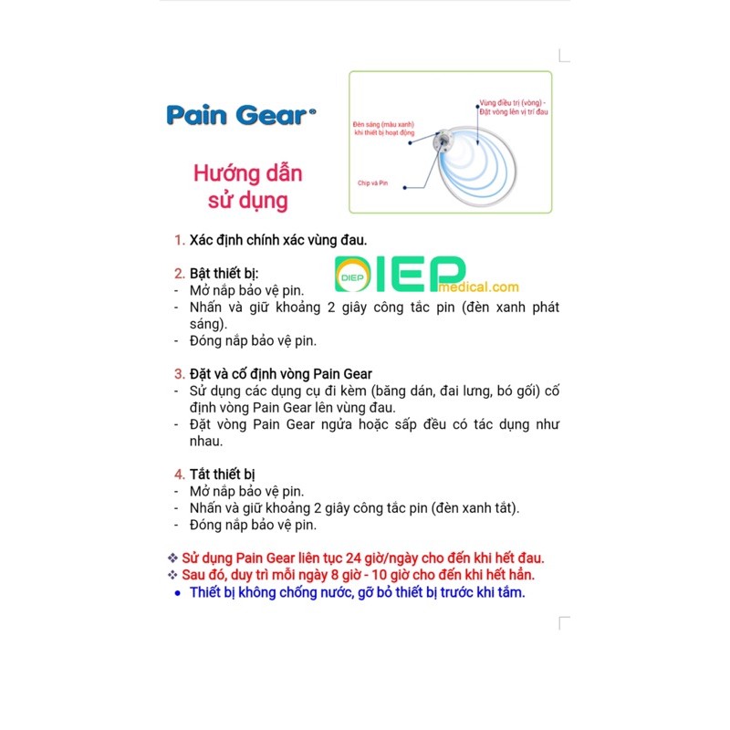 ✅ PAIN GEAR - Thiết bị hỗ trợ giảm đau bằng sóng điện từ (Chính hãng - Mỹ)