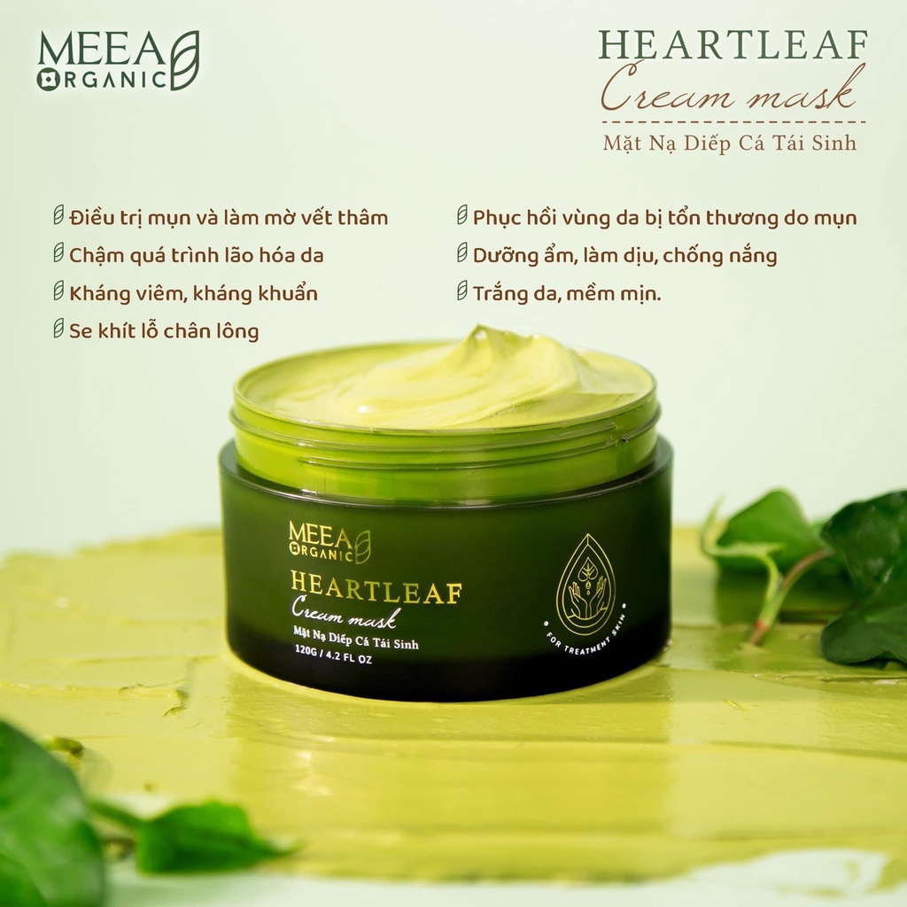 Mặt Nạ Diếp Cá, Mask Diếp Cá Tái Sinh, Se Khít Lỗ Chân Lông, Sáng Da, Ngừa Mụn