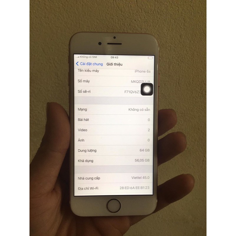 Điện Thoại Apple iphone 6s bypass