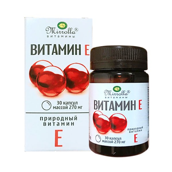 Vitamin e vỉ Nga, vitamin E270mg giúp đẹp da, sáng mắt, cân bằng nội tiết tố.