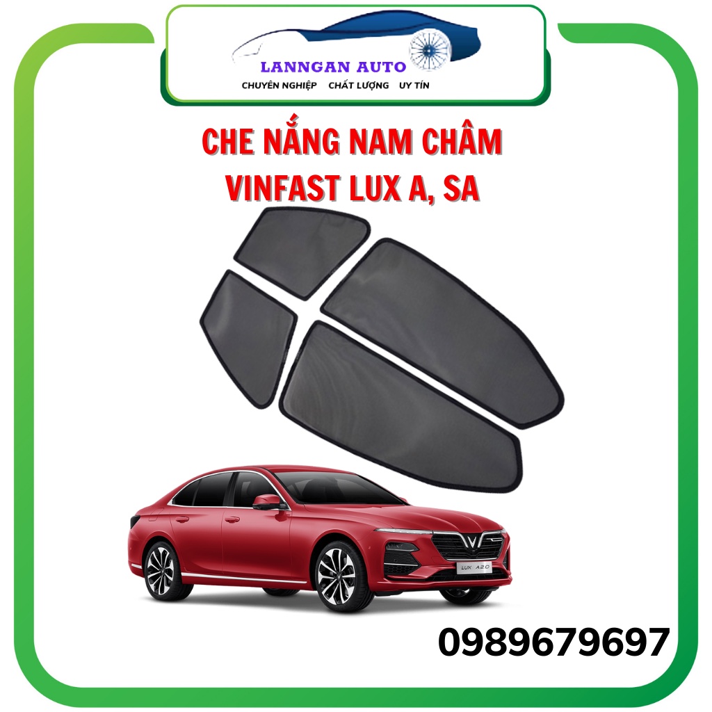 Rèm che nắng ô tô Vinfast Lux A, Lux SA , che nắng hút nam châm theo xe, bộ 4 cánh. Hàng loại 1