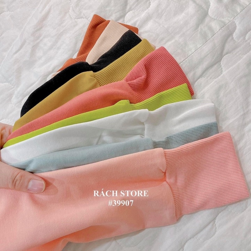 [RÁCH STORE] Áo Khoác Nỉ Trơn Có Nón Kéo Khoá Cao