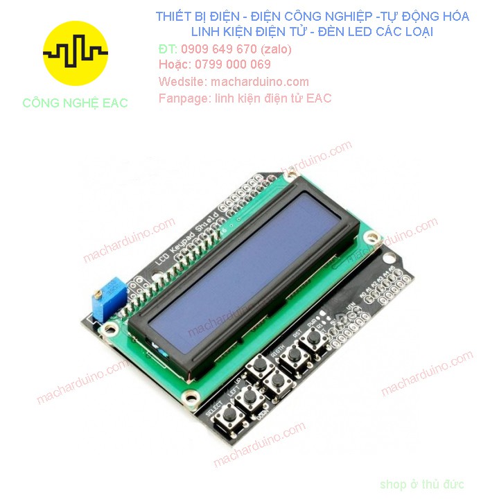 LCD1602 Keypad Shield
