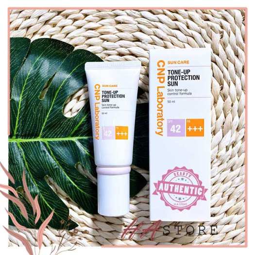 Kem Chống Nắng CNP Tone Up Protection Sun SPF 42+++ Nâng Tông Giup Da Đều Màu
