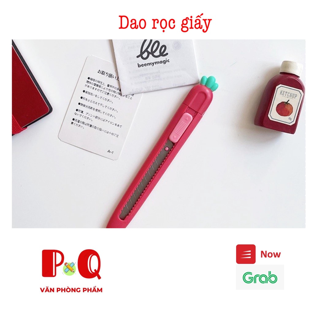 Dao Rọc Giấy Thủ Công Sáng Tạo Hình Củ Cà Rốt Dâu Tây