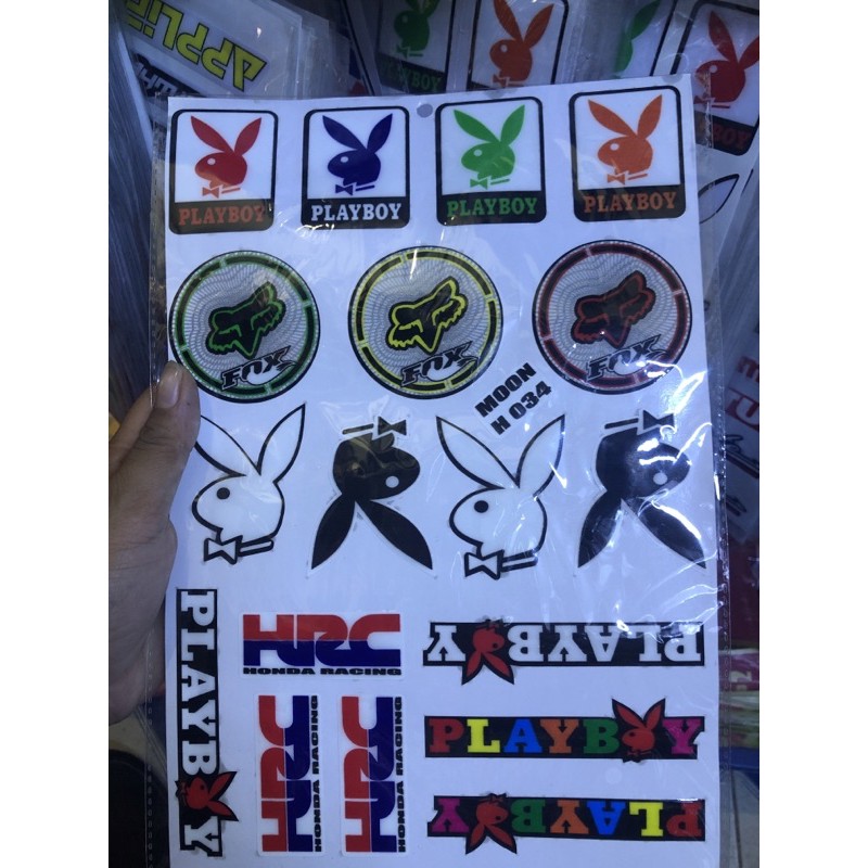 tem dán xe máy tem nổi