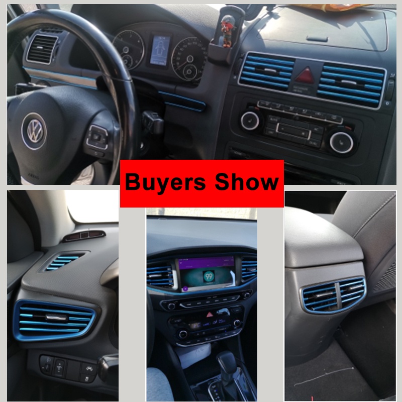 Set 10 Dải 20cm Hình Chữ U Thông Dụng Trang Trí Điều Hòa Xe Hơi