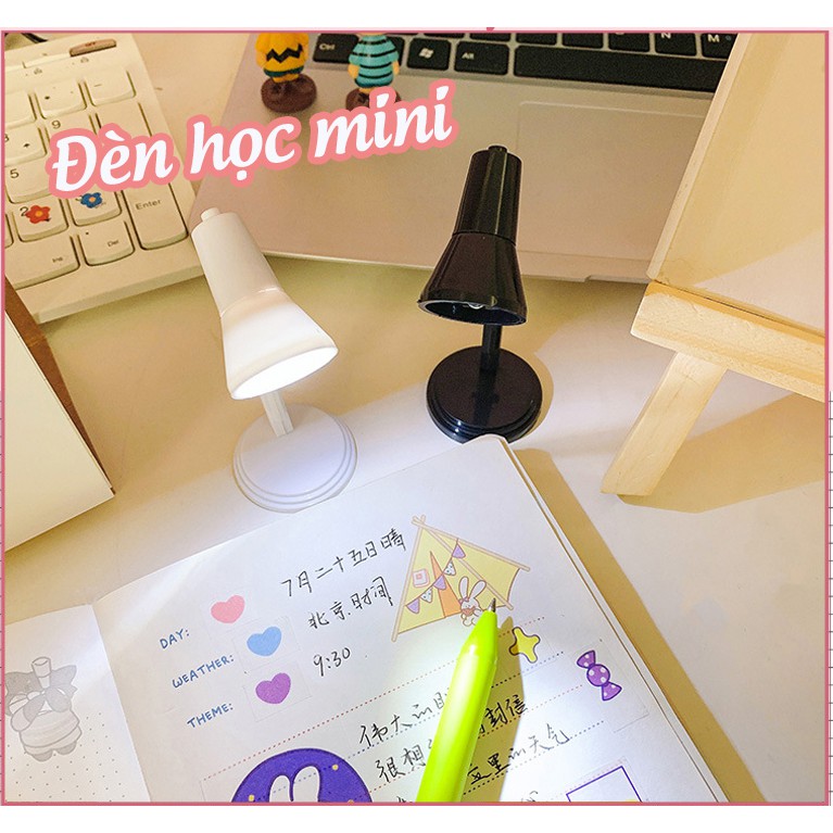 Đèn học  Đèn học mini để bàn tích điện chống cận tiện lợi kẹp sách vở cho bé dễ thương cute VPP35