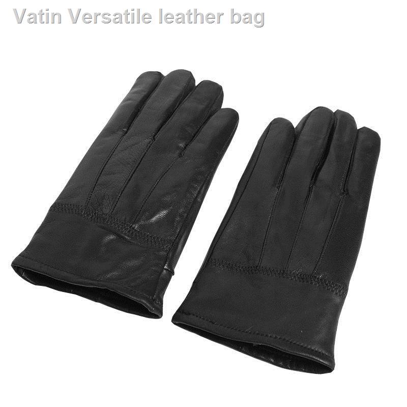 Còn hàng găng tay da cừu thật dày dặn giữ ấm mùa đông chống thấm nước chống mài mòn đi xe máy cho nữ