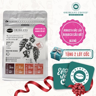 Cà phê Blend Robusta - Arabica nguyên chất rang xay chuẩn hương Caramel chocolate từ ORIBEANS Coffee