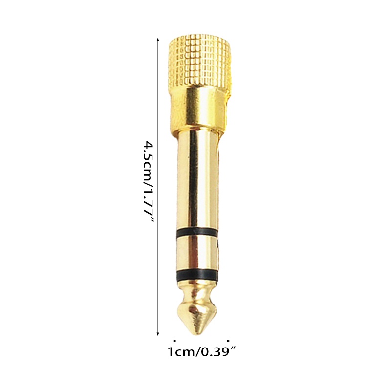 Set 10 Đầu Nối Chuyển Đổi Lỗ Cắm Tai Nghe 6 35mm Sang 3 5mm Chuyên Dụng