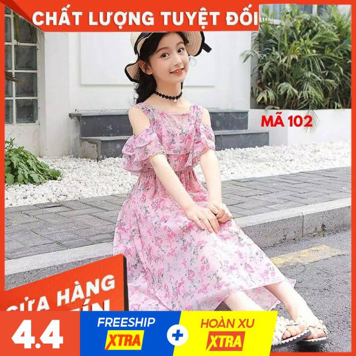 [FREESHIP] Đầm bé gái VOAN HỒNG từ 13kg - 50kg Mã 102