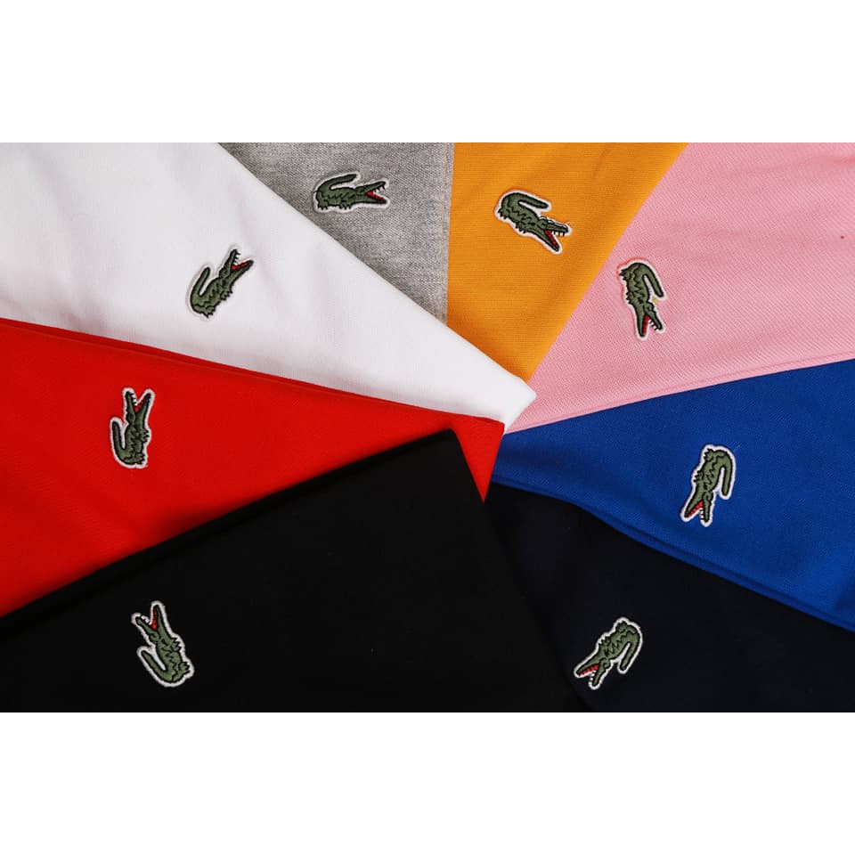 Aó polo lacoste trơn slimfit Made in cambodia