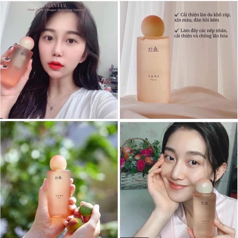 [Có bill]Tinh chất chống lão hoá Hanyul pink plum vinegar resetting esence