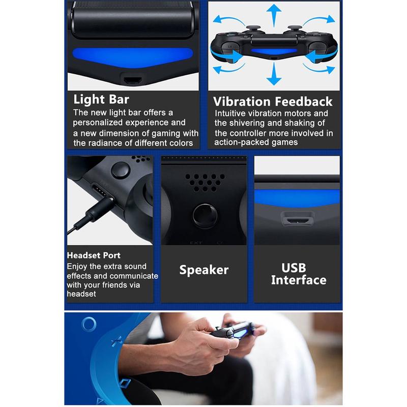 Tay Cầm Điều Khiển Chơi Game bluetooth Không Dây Dành Cho Ps4