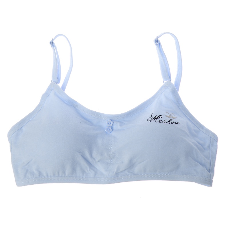 Áo lót vải cotton In Chữ Tập Thể Thao/Yoga Dành Cho Bé Gái Tuổi Teen