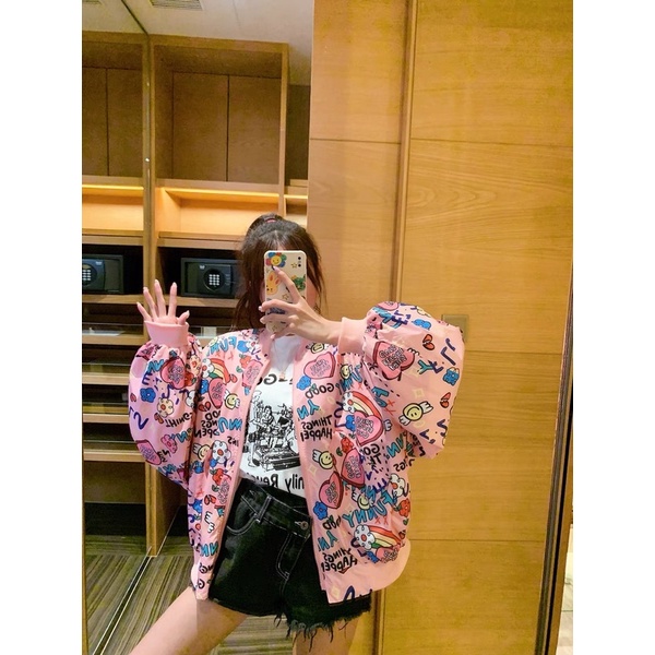 áo khoác hoạ tiết cartoon bigsize 50-90kg