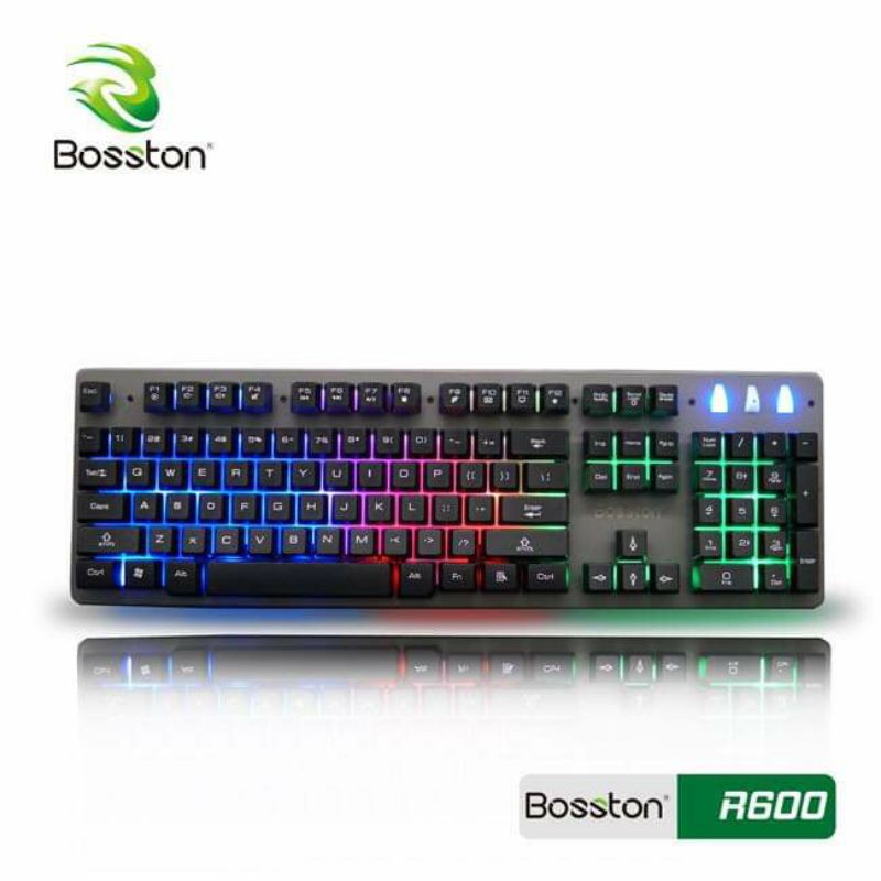 BÀN PHÍM  DÂY BOSSTON  R600 CÓ ĐÈN LED