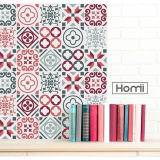 Decal gạch bông hoa văn cổ điển. Dán được trên nhiều chất liệu.