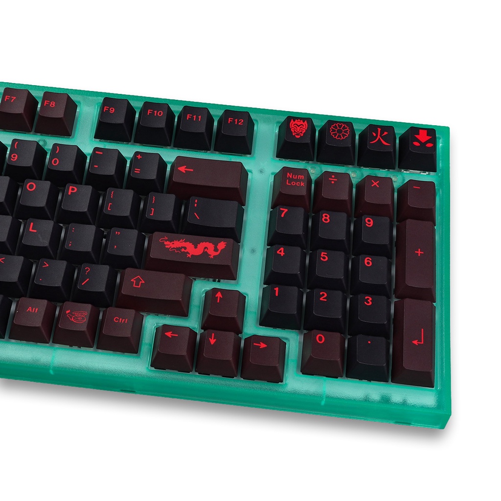 GMK Red Dragon  keycaps cherry profile Dye-Sublimation PBT keycap 129keys
