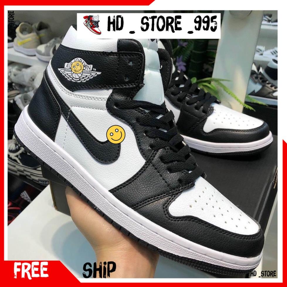 🔥🔥098SHOP🔥🔥 Giày Jordan  PanDa Cổ Cao, Giày Jordan PanDa Đen Trắng Hàng Cao Cấp Full Box + Bill