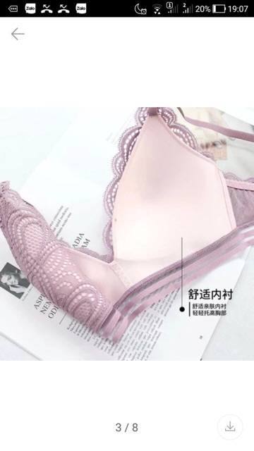 Áo ngực Ko GỌNG PHỐI REN