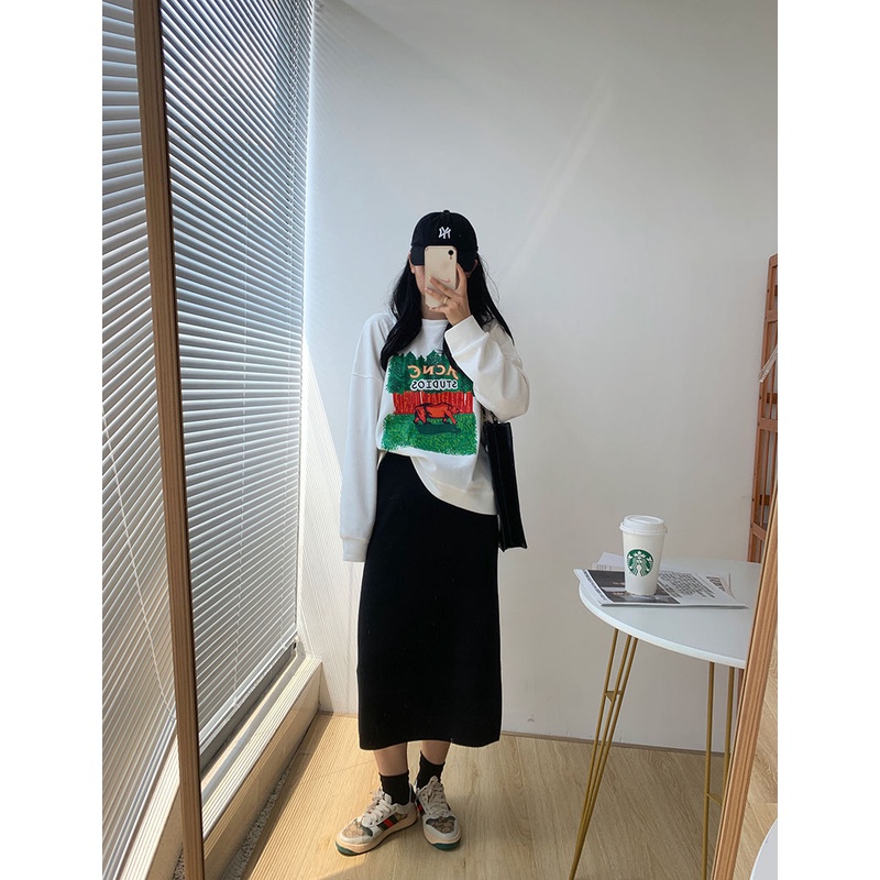 Áo thun tay dài dáng rộng có 10 màu size S-2XL thời trang cho nữ | BigBuy360 - bigbuy360.vn