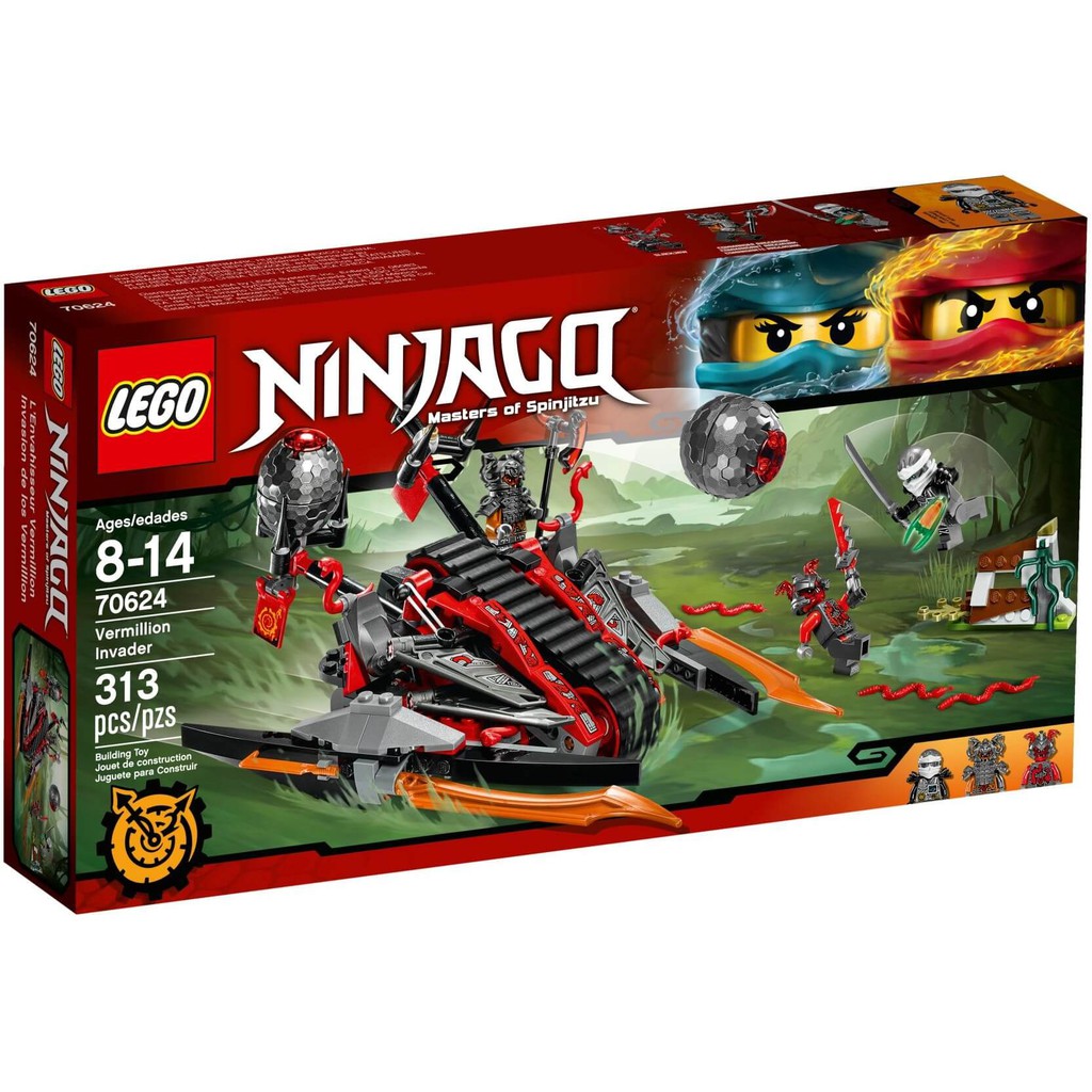 LEGO NINJAGO CHÍNH HÃNG - CỖ XE TÀN PHÁ CỦA BỌN VERMILLION - 313 CHI TIẾT - MÃ SP 70624
