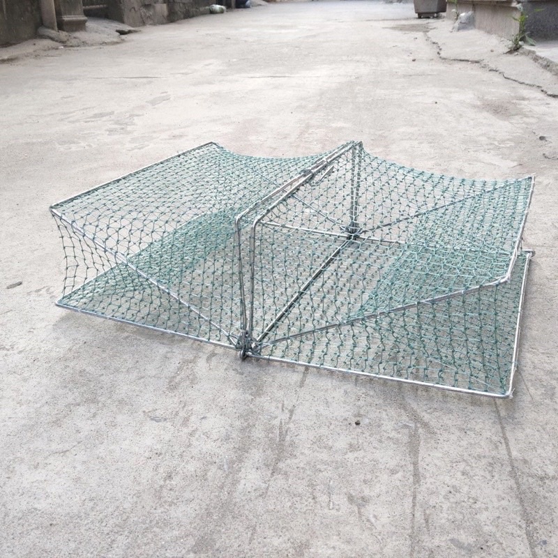 lồng bẫy cua ghẹ - dập bẫy cua khung lưới siêu bền mắt 2cm