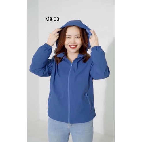 Áo khoác gió nữ 2 lớp cao cấp Hidoli chính hãng